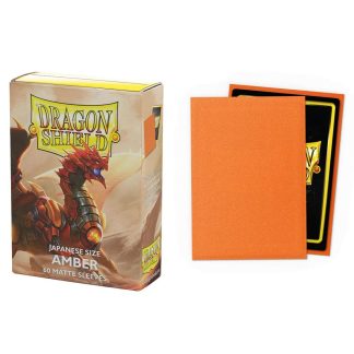 Dragon Shield - 60 protèges cartes taille japonaise - Amber