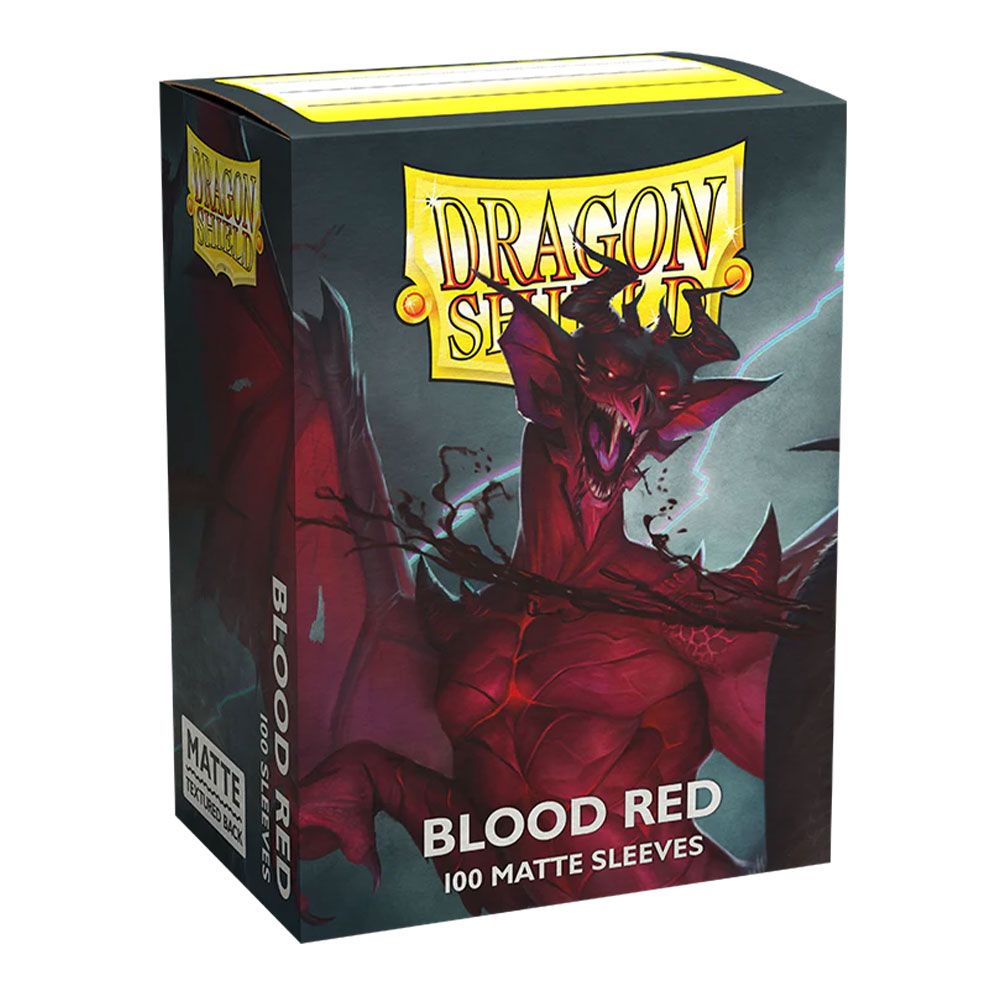 Dragon Shield - 100 protège-cartes standard Mat - Blood Red