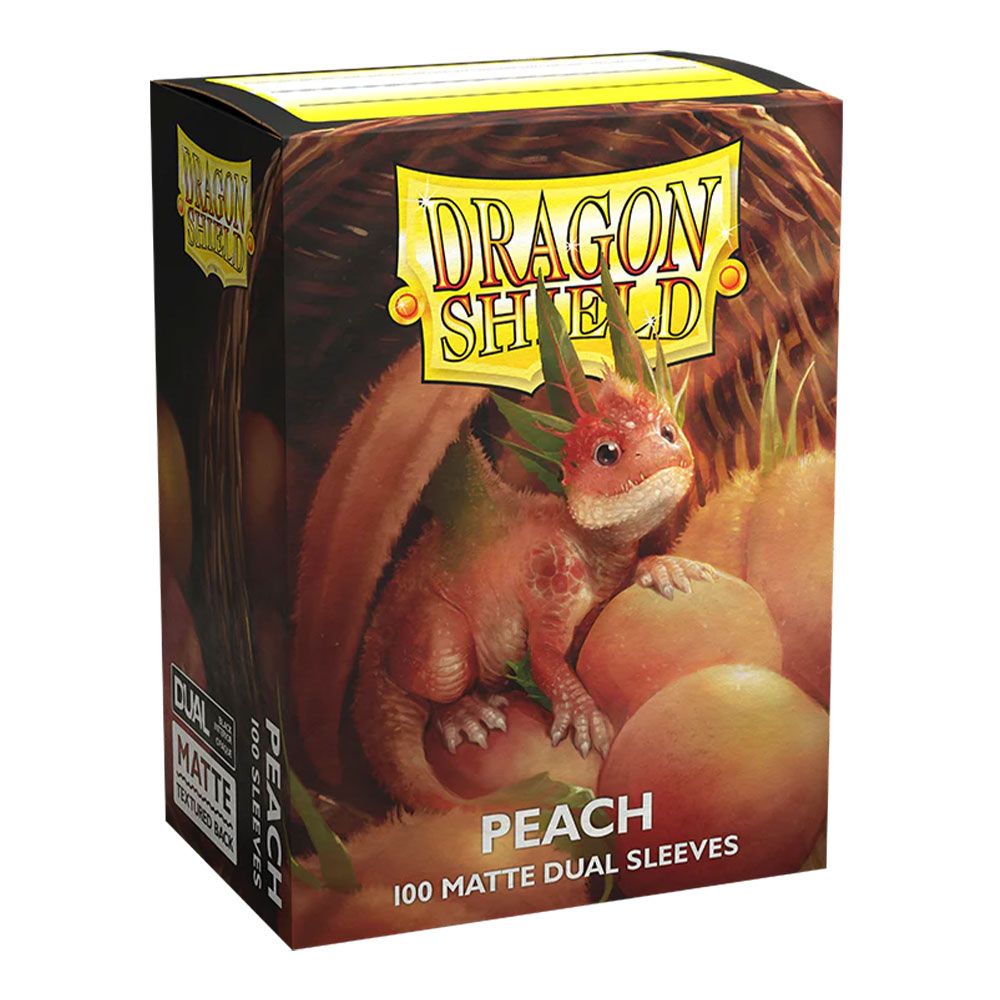 Dragon Shield - 100 protège-cartes standard Dual Mat - Peach