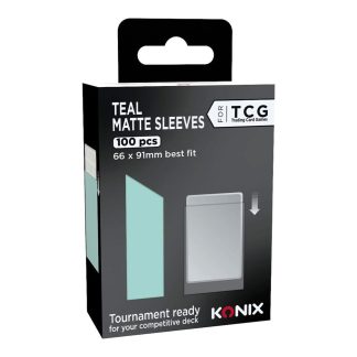Konix - 100 Pochettes Standard Matte Turquoise