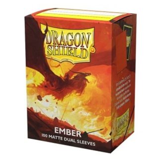 Dragon Shield - 100 protège-cartes standard Dual Mat - Ember