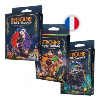 Riftbound - Pack joueur avec 3x Deck de champion Jinx / Lee Sin / Viktor - Français