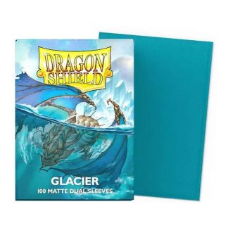 Dragon Shield - 100 protège-cartes standard Dual Mat - Glacier