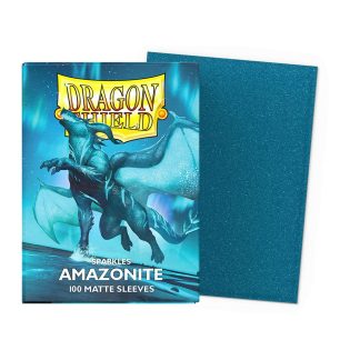 Dragon Shield - 100 protège-cartes Standard Sparkle Series : Amazonite