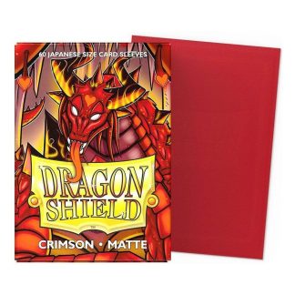 Dragon Shield - 60 protège-cartes taille japonaise - Crimson Mat